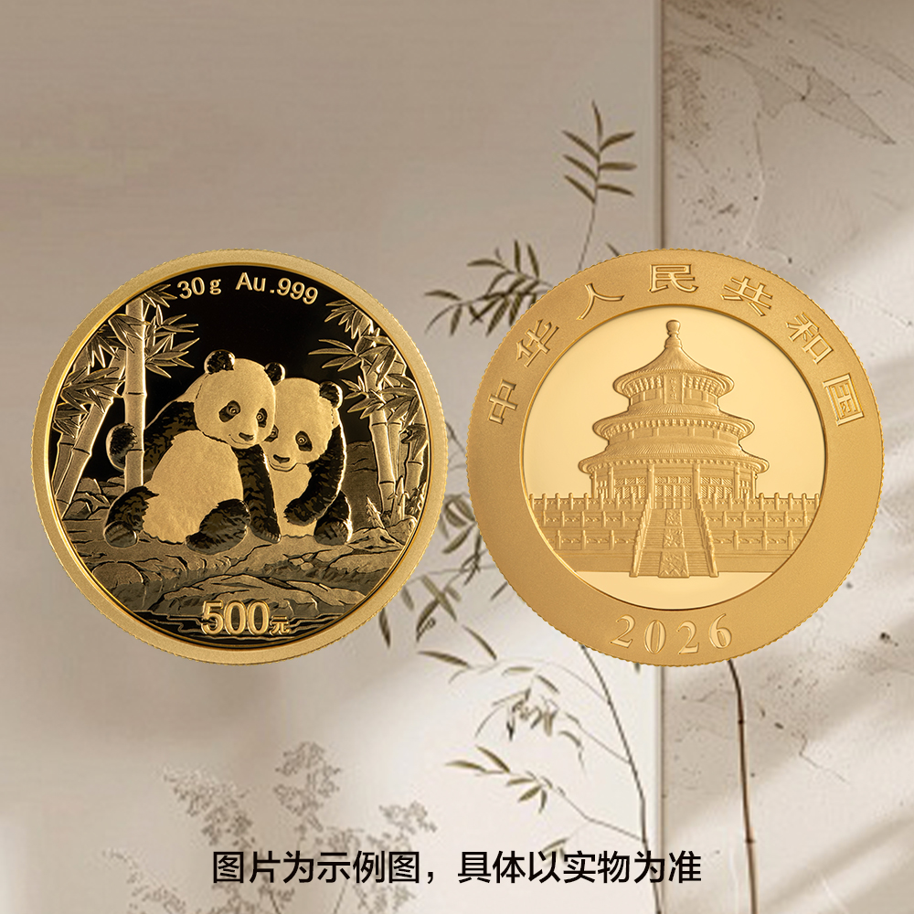 2026版熊猫普制30克金币（非封装）