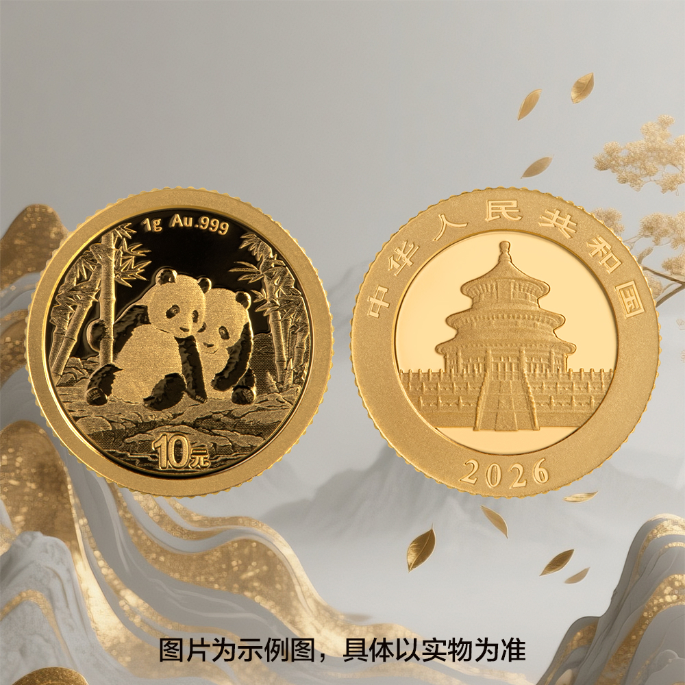 2026版熊猫普制1克金币（非封装）