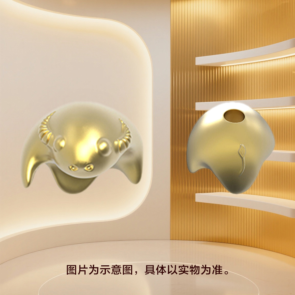 抱抱异形纪念章生肖牛单枚亮面款